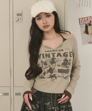 ベージュ モデル：163cm F着用