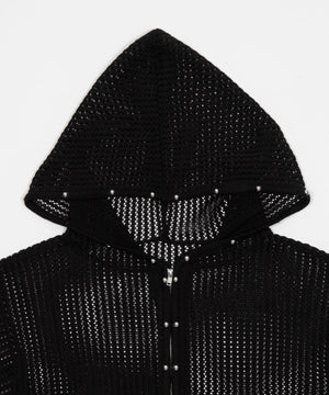 スタッズメッシュパーカー