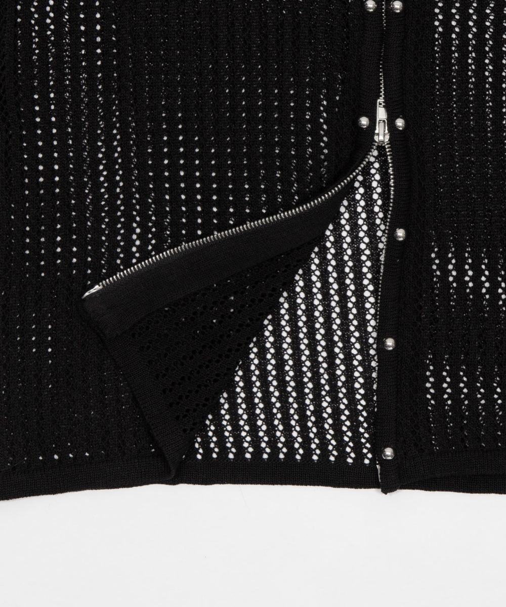 スタッズメッシュパーカー