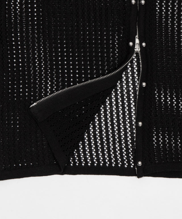 スタッズメッシュパーカー