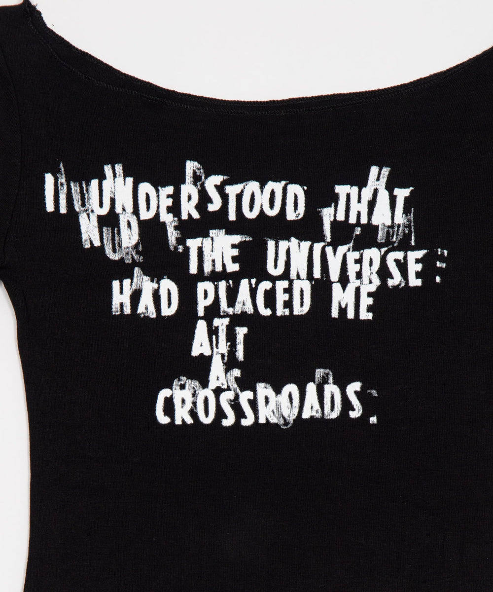 タイピングロゴオフショルロンT