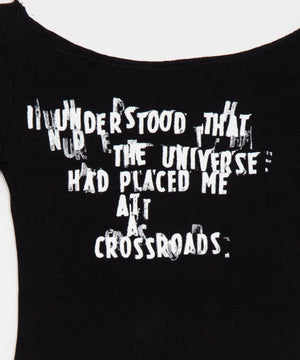 タイピングロゴオフショルロンT