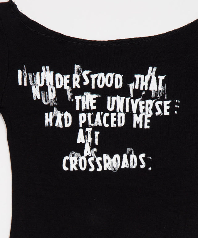 タイピングロゴオフショルロンT