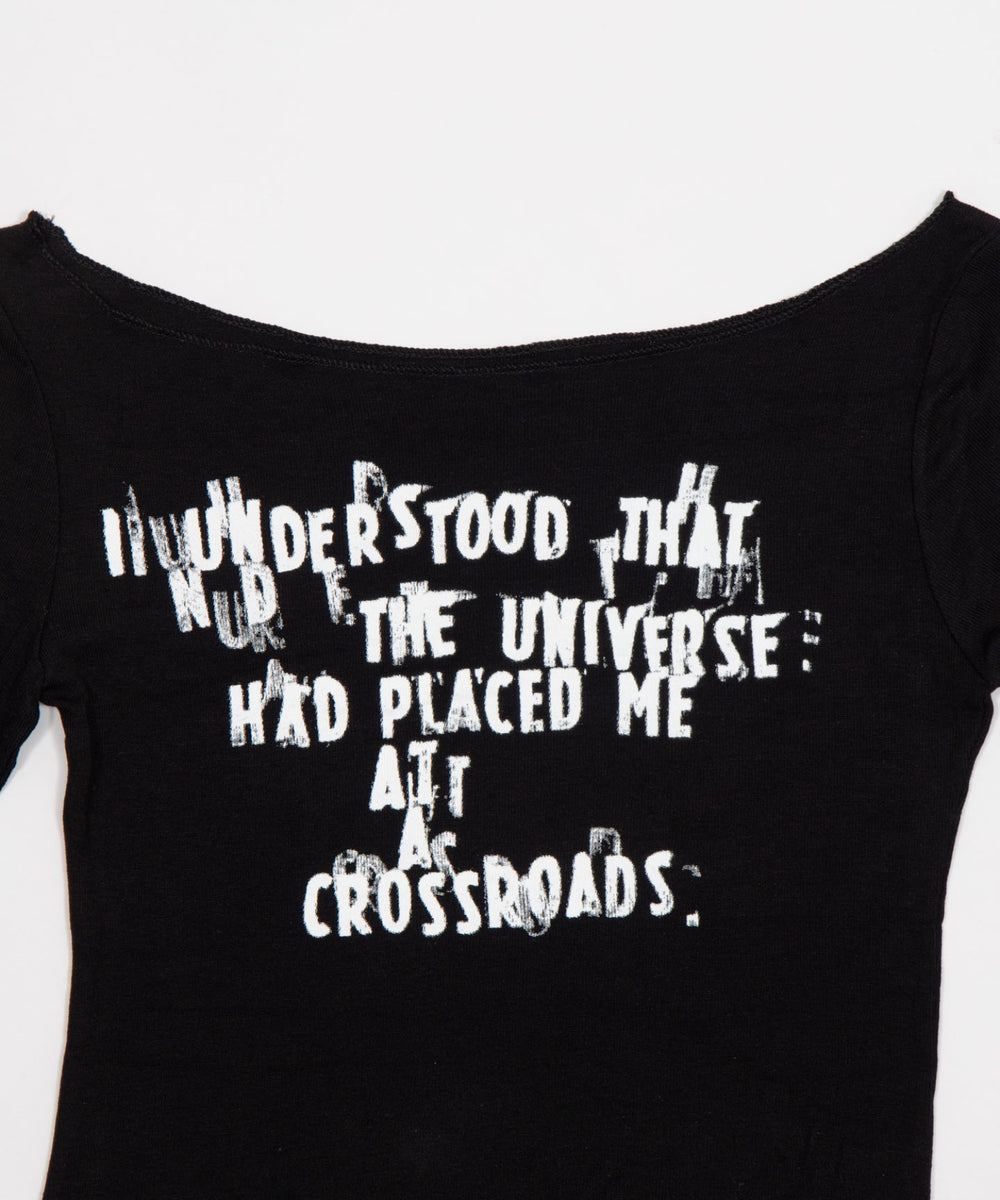 タイピングロゴオフショルロンT