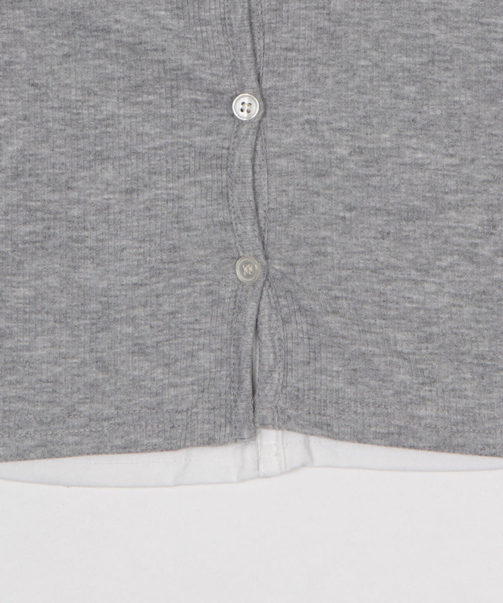 レイヤードシャツトップ