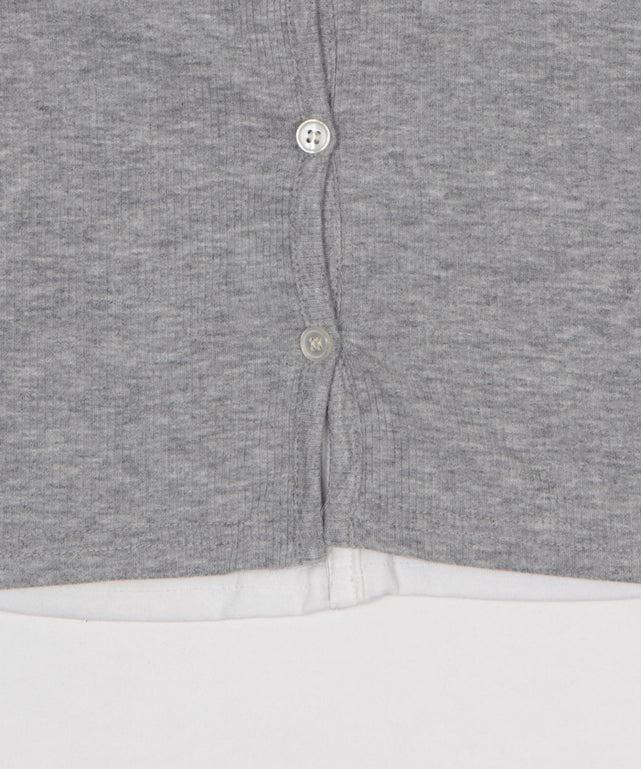 レイヤードシャツトップ