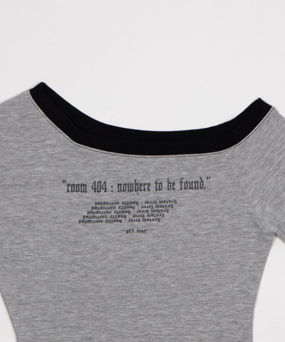 room404バイカラーロンT