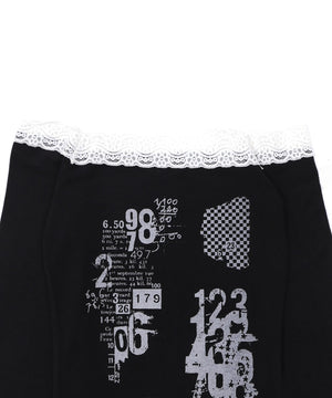 レースオフショルプリントップ