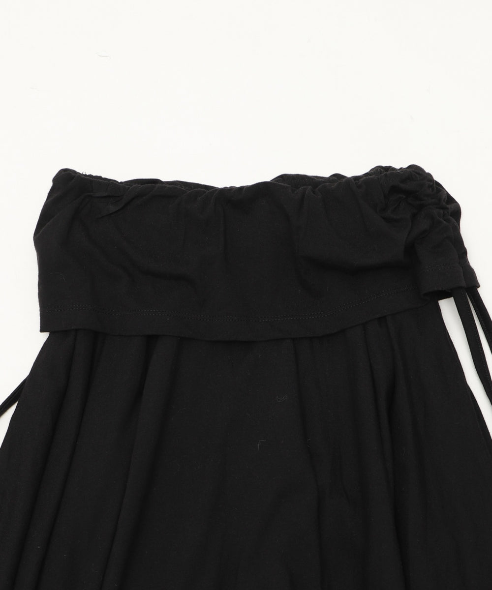 サイドギャザーイレヘムミドルスカート