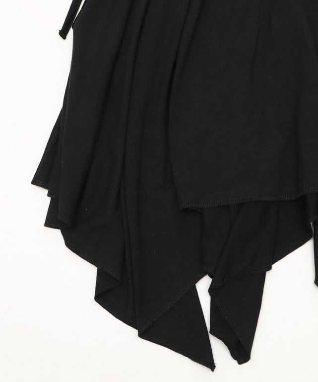 サイドギャザーイレヘムミドルスカート