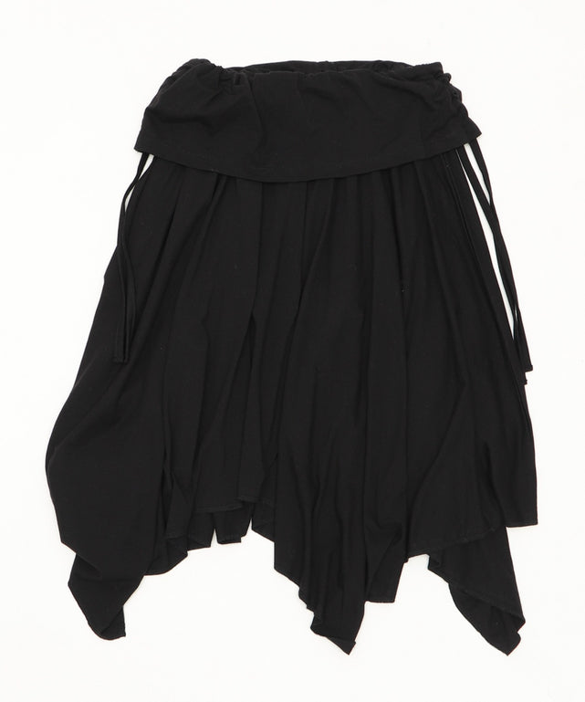 サイドギャザーイレヘムミドルスカート