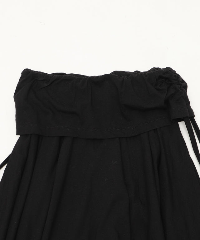 サイドギャザーイレヘムミドルスカート