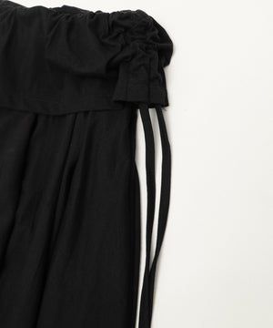 サイドギャザーイレヘムミドルスカート