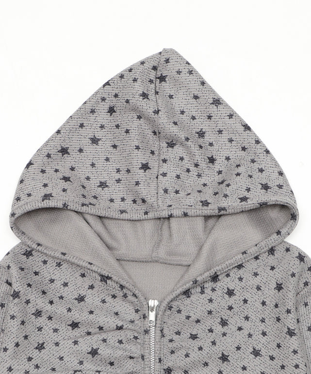スターシャーリングジップパーカー