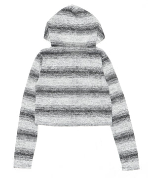 ボーダーグラデーションパーカー