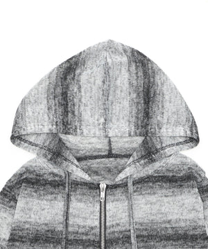 ボーダーグラデーションパーカー