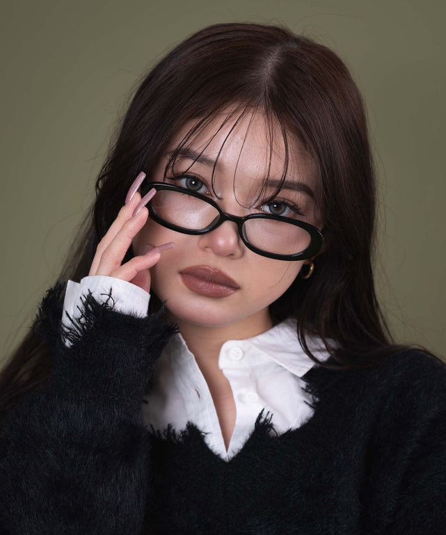 オーバルアイウェア/ブラック