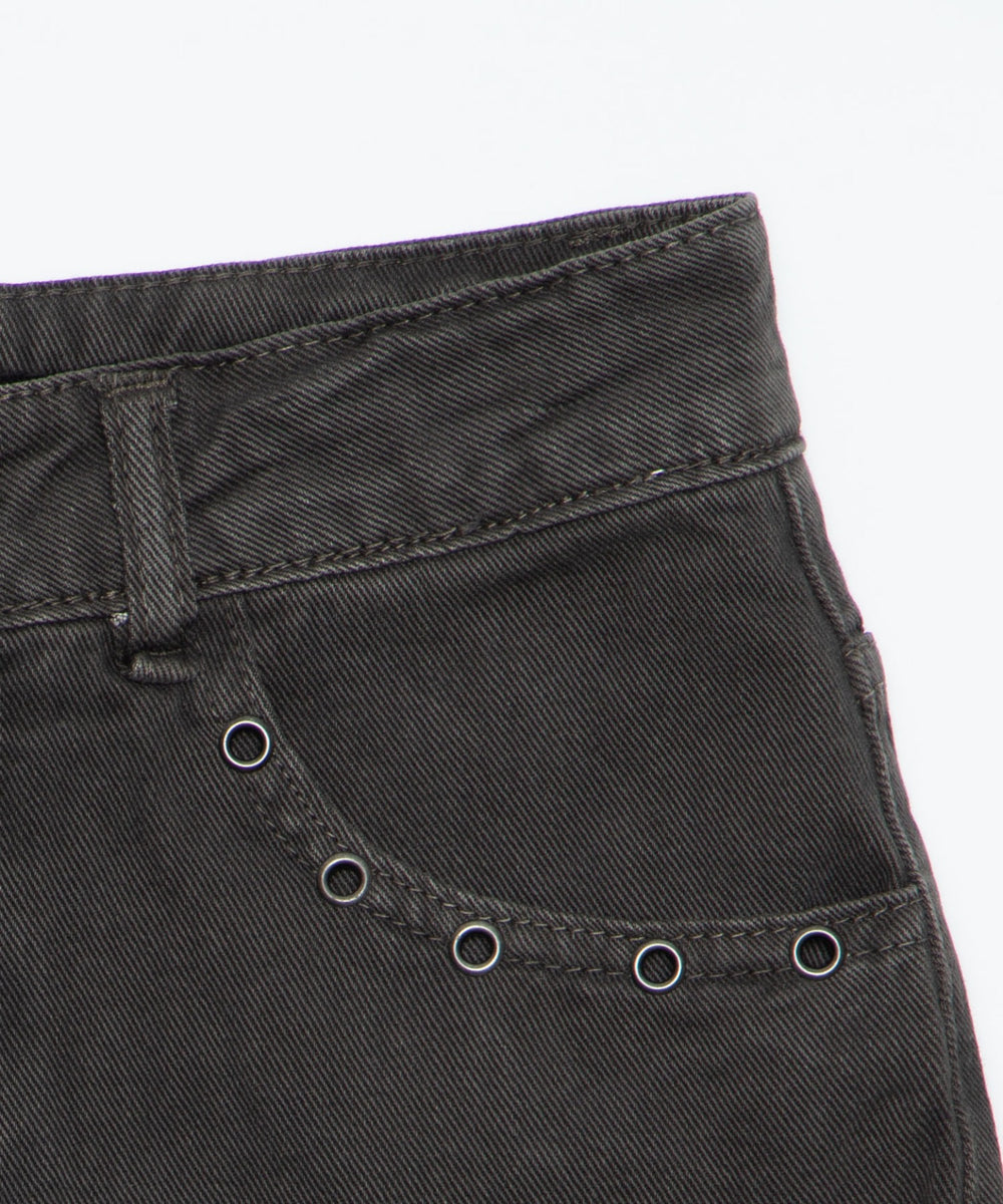 ハトメデザインカーゴミニスカパン