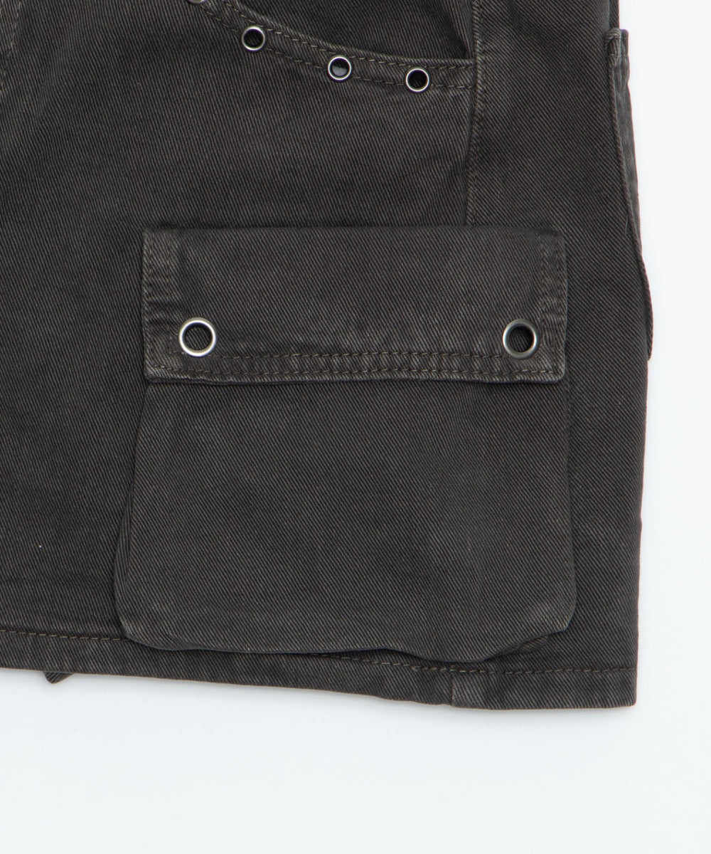 ハトメデザインカーゴミニスカパン