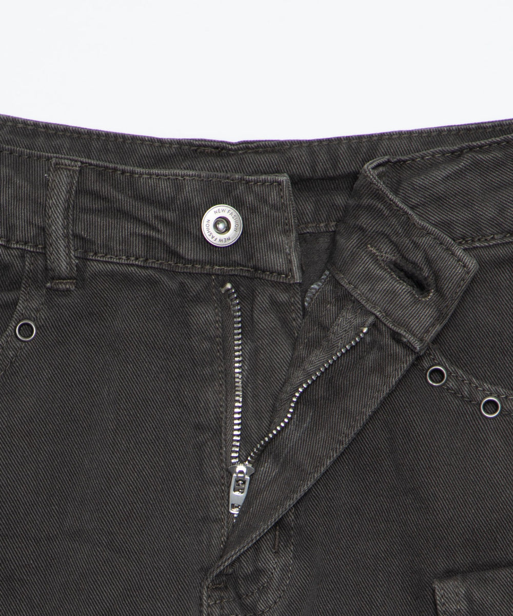 ハトメデザインカーゴミニスカパン