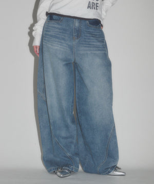 デニム中濃 モデル：163cm S着用