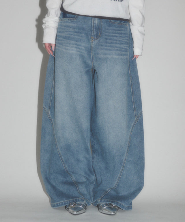 デニム中濃 モデル：163cm S着用