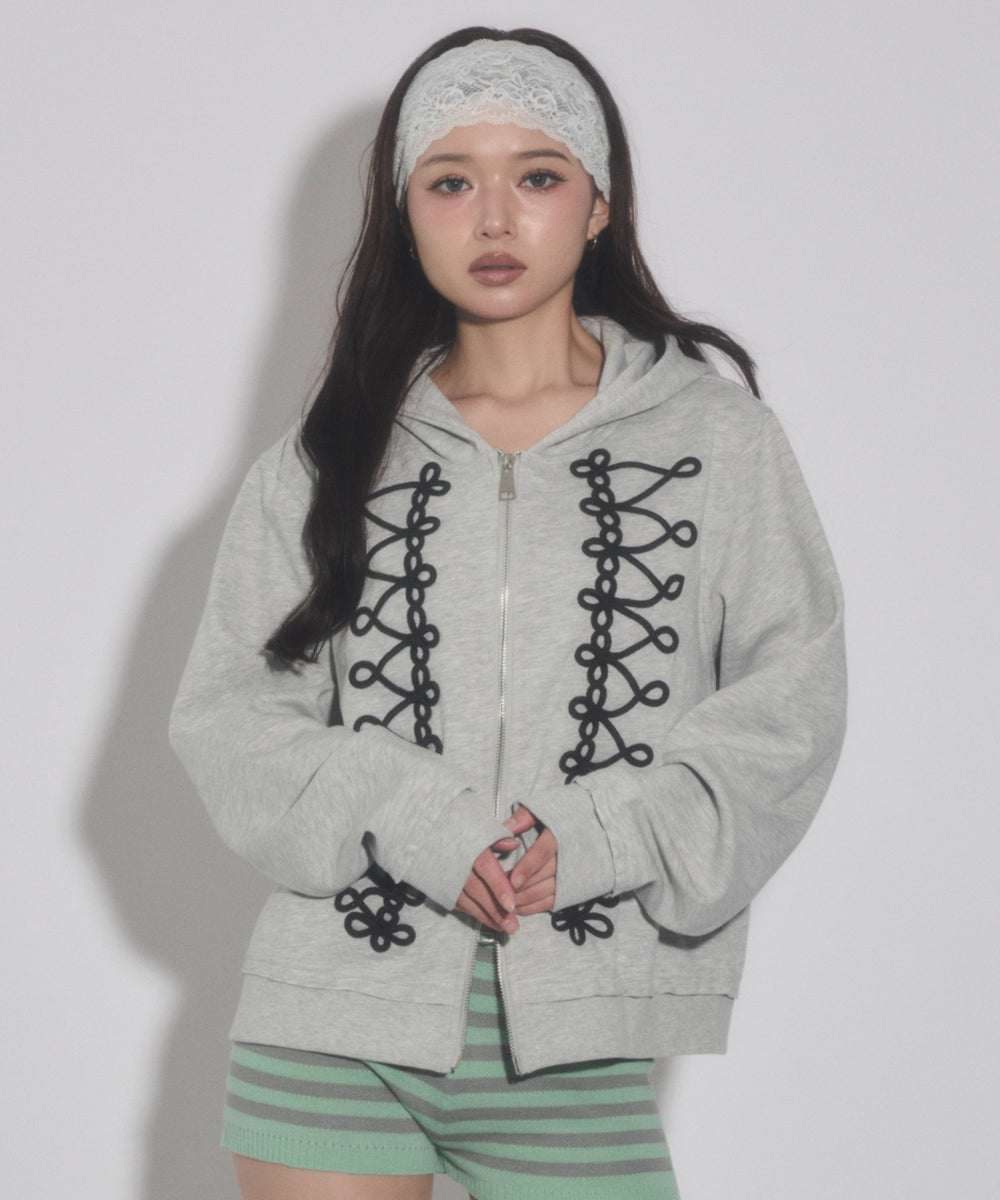 杢グレー モデル：163cm F着用