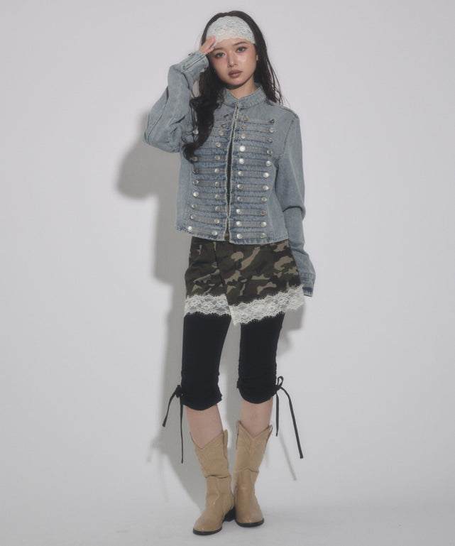 デニム淡 モデル：163cm F着用