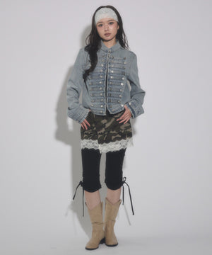 デニム淡 モデル：163cm F着用
