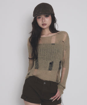 ベージュ モデル：163cm F着用