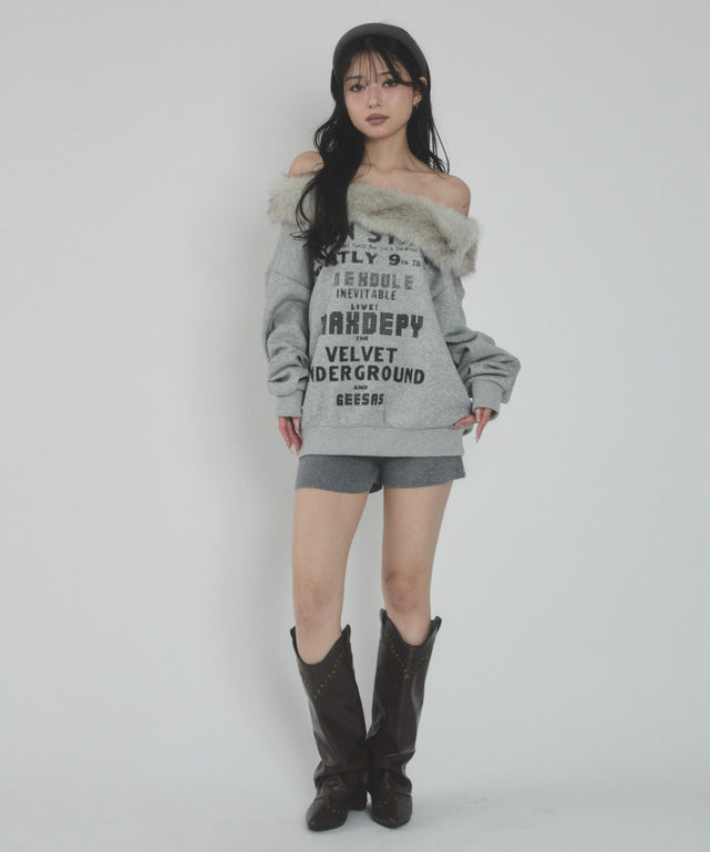 杢グレー モデル：163cm F着用