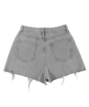 ダメージデニムショートパンツ