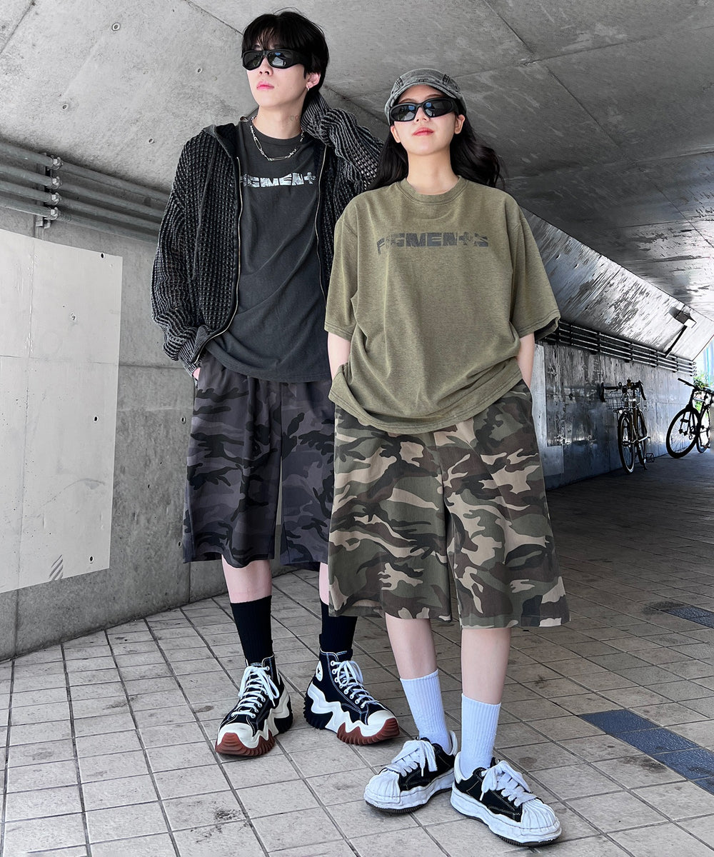 カモフラージュハーフパンツ【WEB限定特価 11/13(水)11:59まで】 – WEGO ONLINE STORE