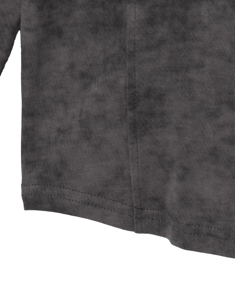 ブローチ付きダブルZIPロングスリーブトップス