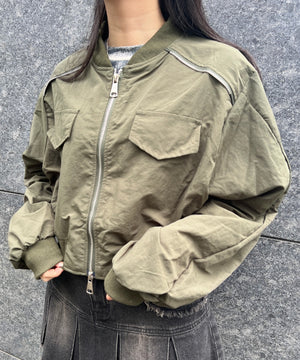 カーキ モデル：154㎝ FREE着用