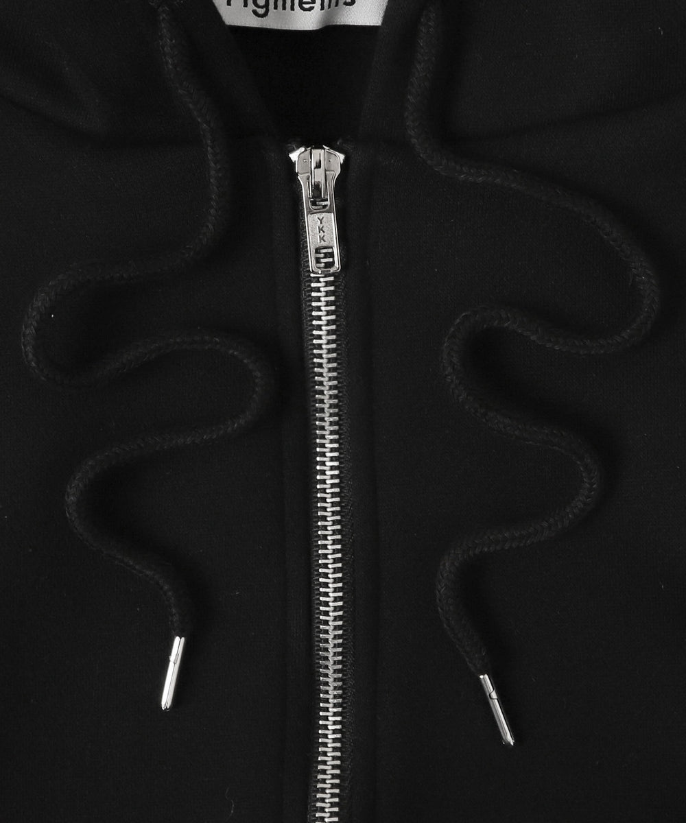 裏起毛ダブルZIPビッグパーカー