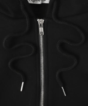 裏起毛ダブルZIPビッグパーカー