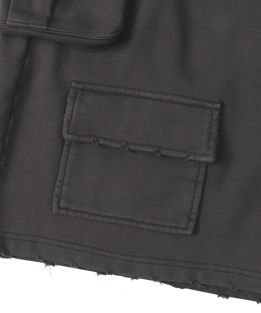 ヴィンテージマルチカーゴスウェットハーフパンツ