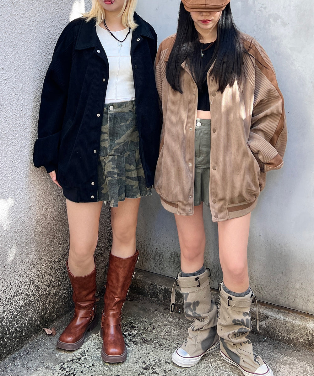 襟付きブルゾン