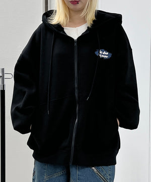 メッセージプリントZIPパーカー