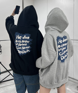 メッセージプリントZIPパーカー