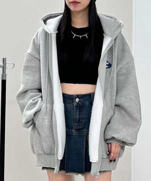 杢グレー モデル：154㎝ FREE着用