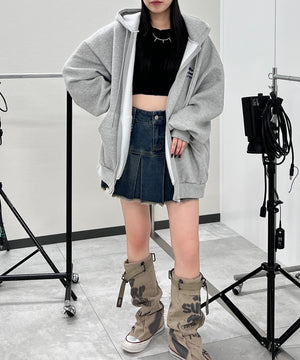 杢グレー モデル：154㎝ FREE着用