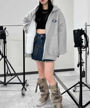 杢グレー モデル：154㎝ FREE着用