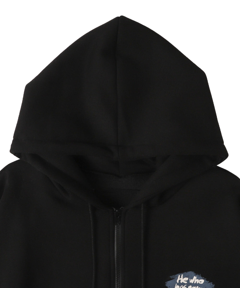 メッセージプリントZIPパーカー