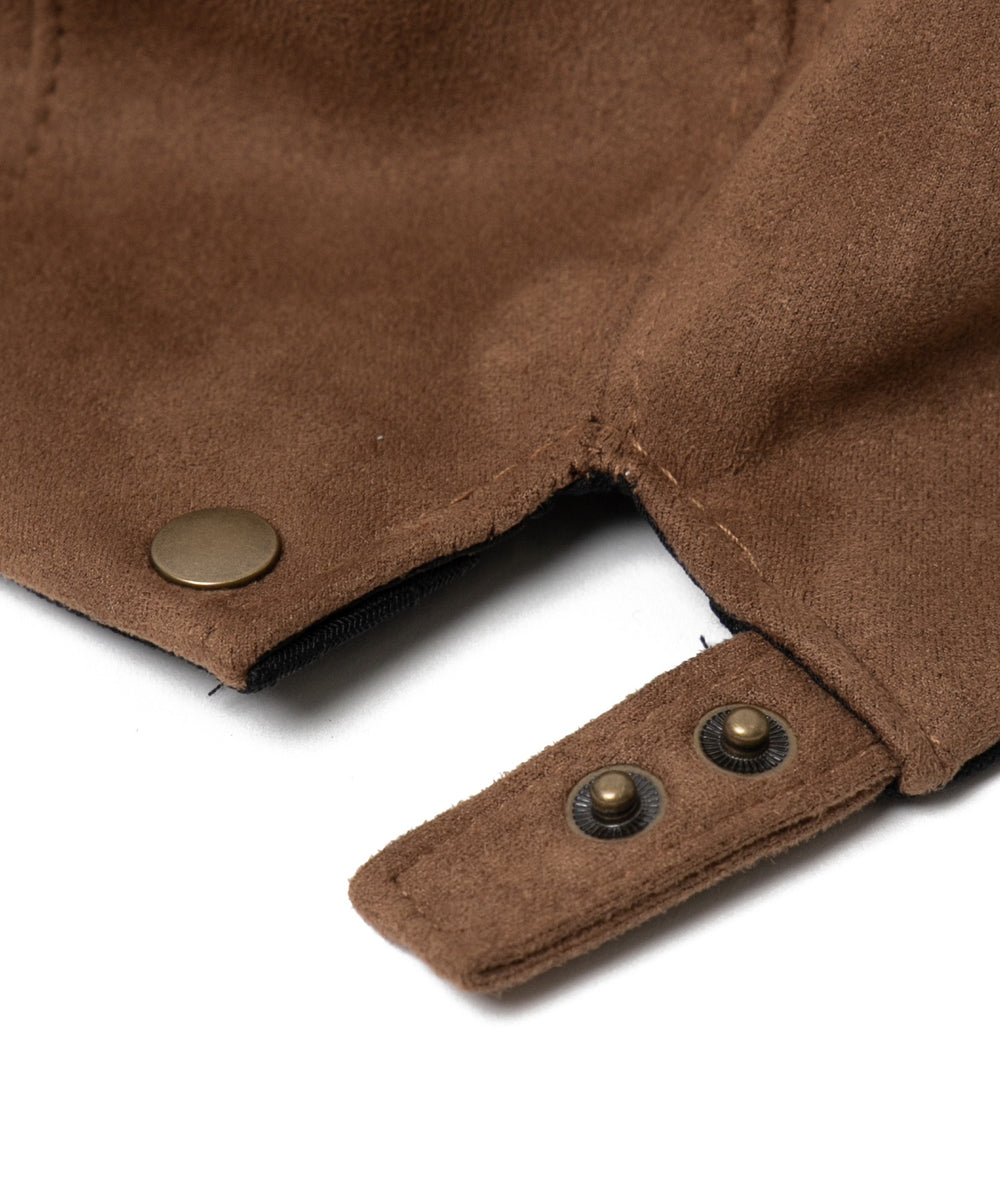 合皮起毛ハンチング