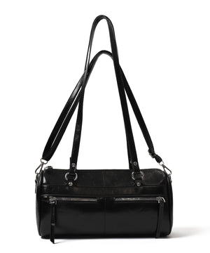 ダブルポケットPUボストンバッグ