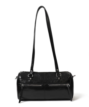 ダブルポケットPUボストンバッグ