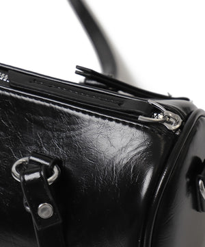 ダブルポケットPUボストンバッグ