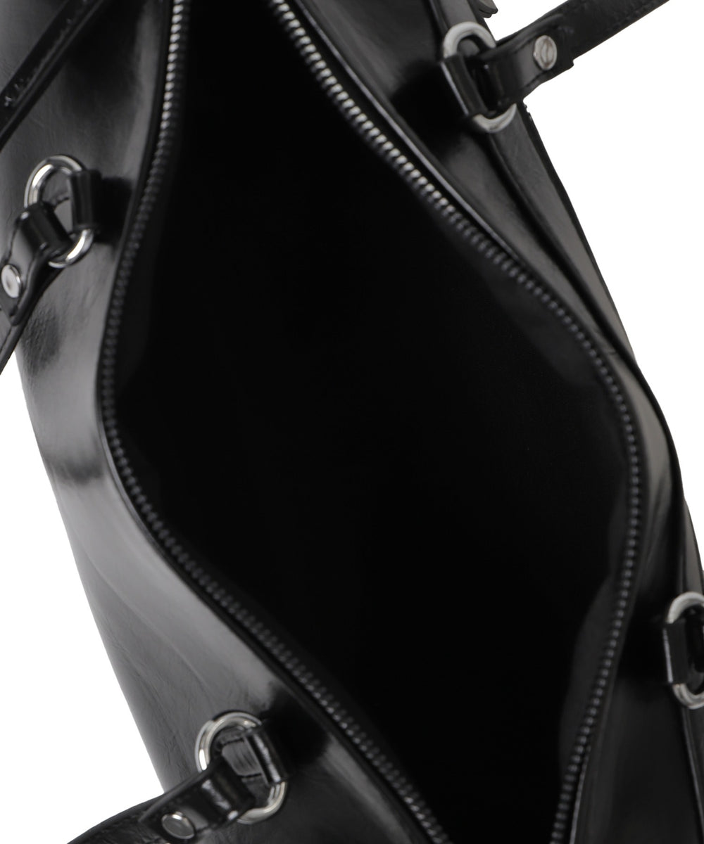 ダブルポケットPUボストンバッグ